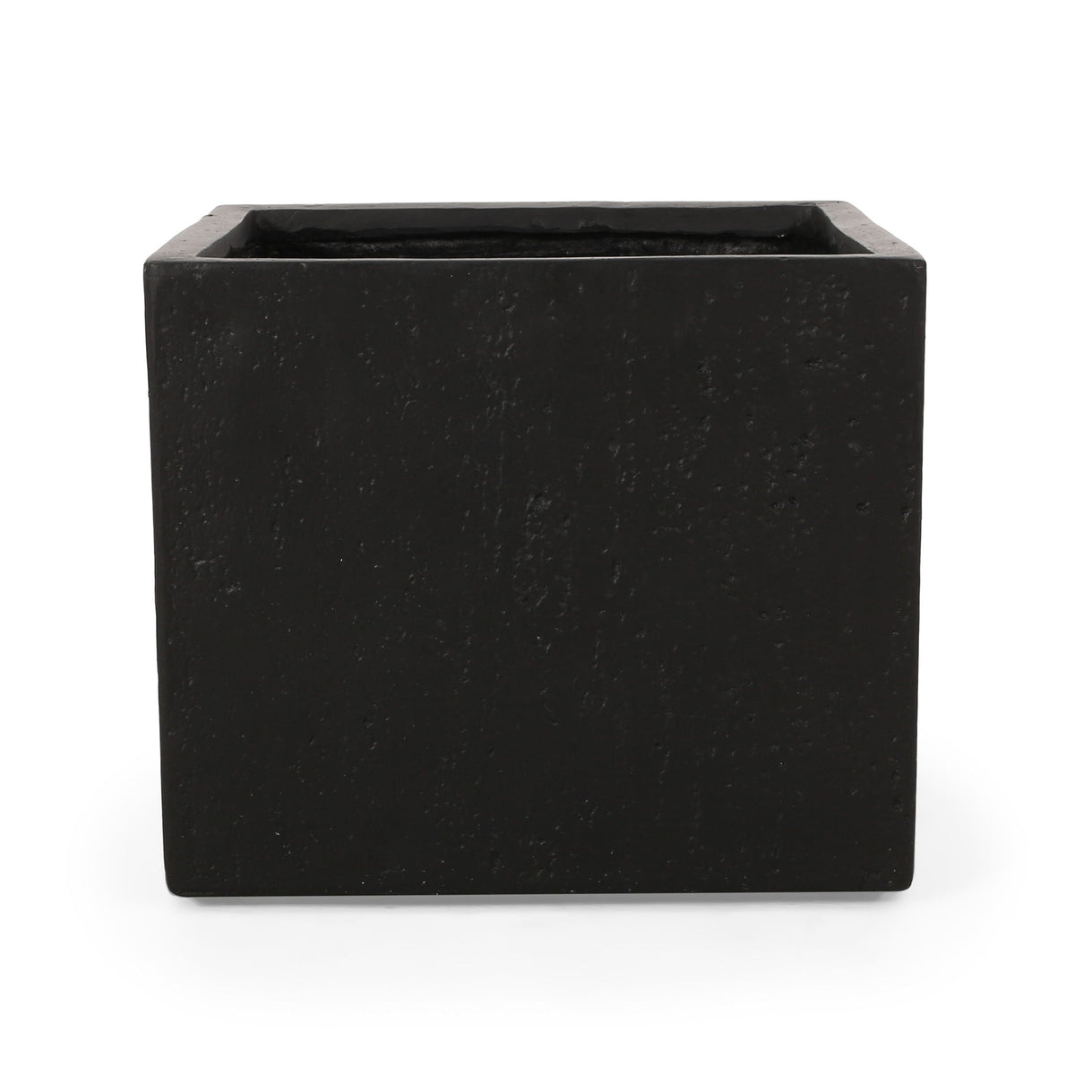 Modern Outdoor Planter rectangular black stone-textured by HouseOfZazla on Tampa Home & Garden Store