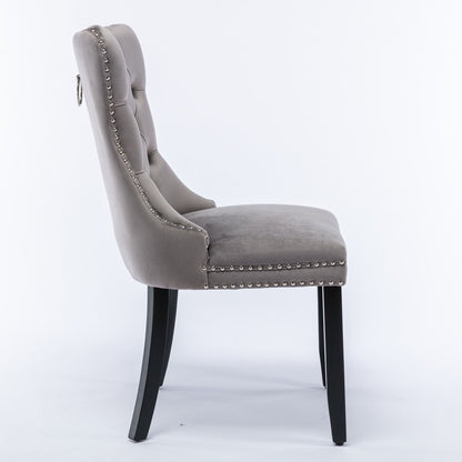 Nikki High End Tufted Dining Chair Set of Two