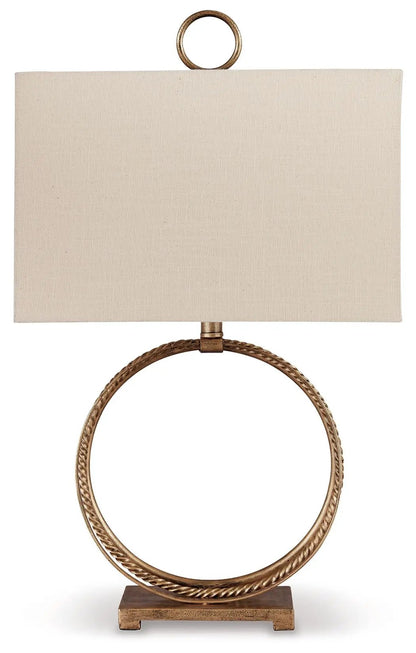 Mahala Metal Table Lamp Antique Gold Finish