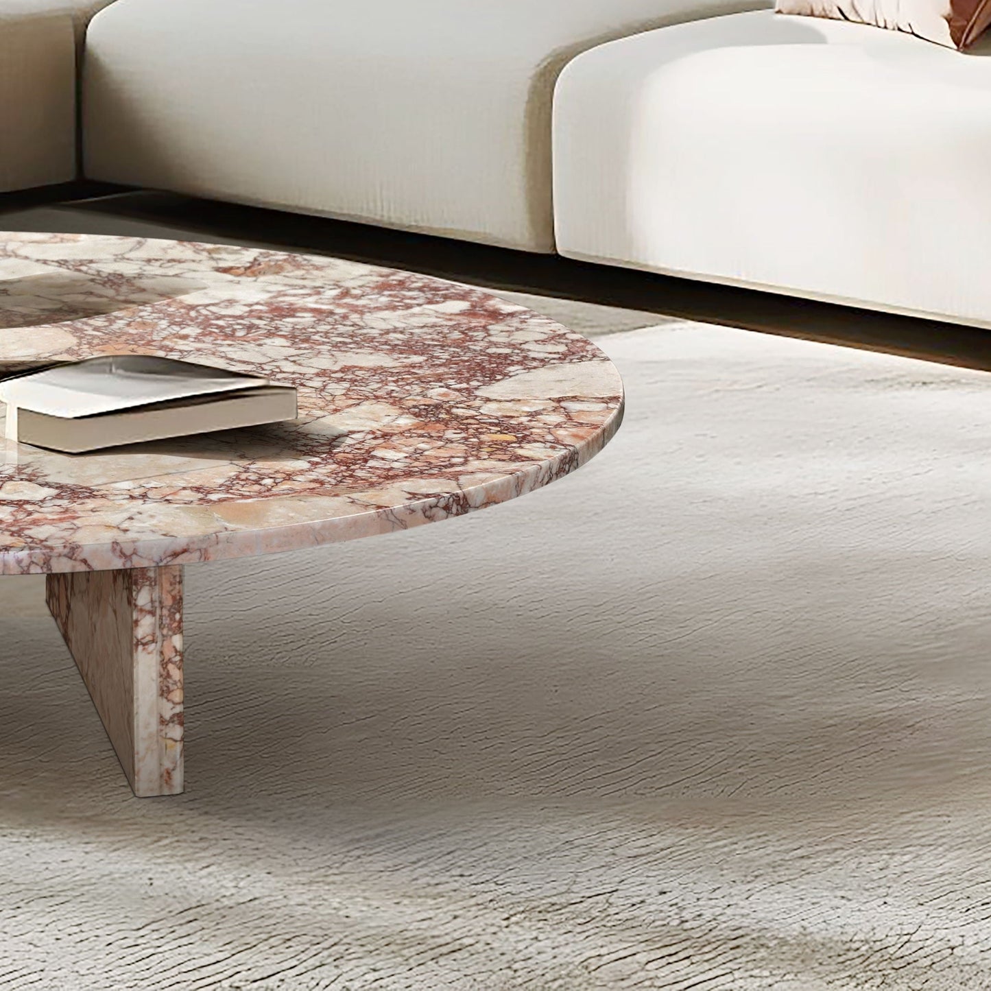 Luxury Marble Coffee Table With Unique Veining