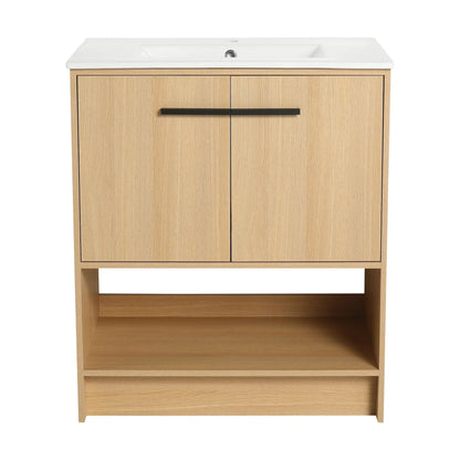 Modern Bathroom Vanity with Ceramic Sink