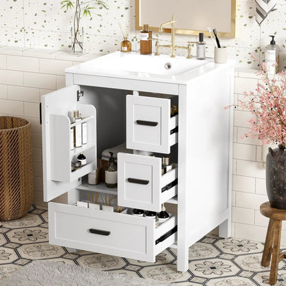 Bathroom Vanity With Sink and Soft-Close Drawers