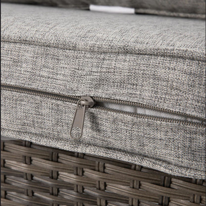 3 Piece Patio Furniture Set HouseOfZazla gray woven cushions for porch on Tampa Home & Garden Store