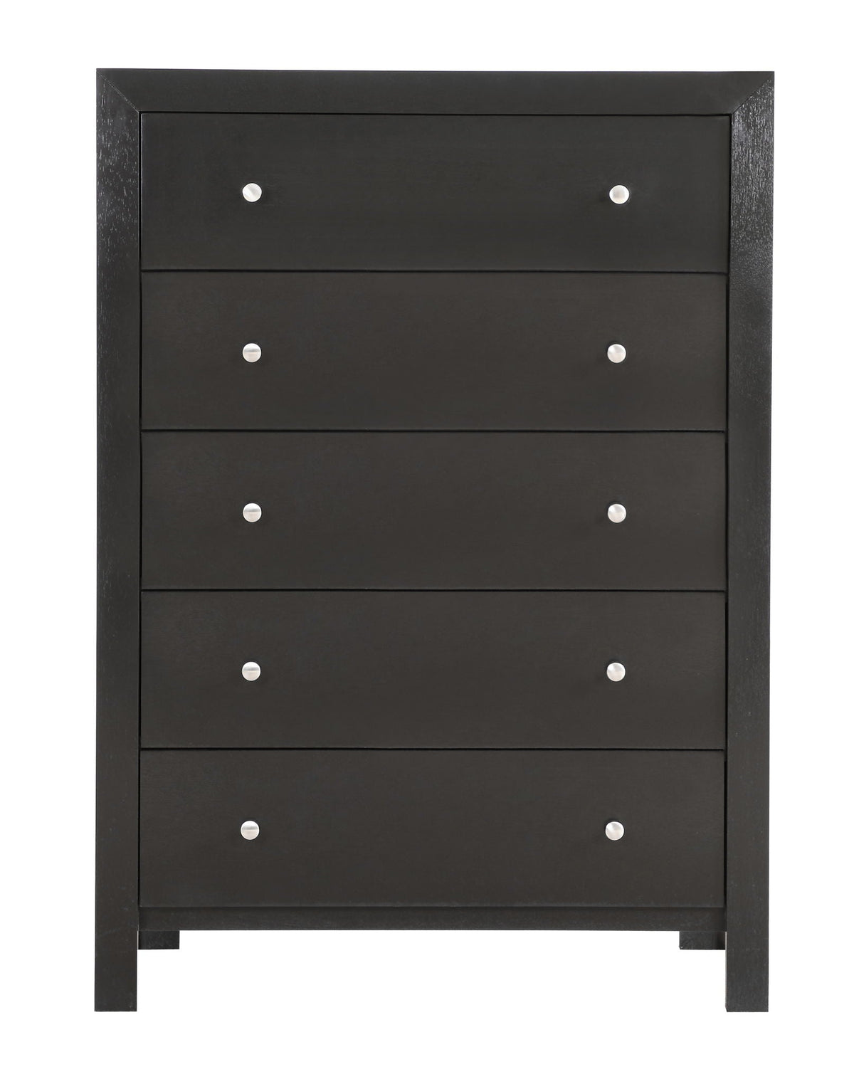 Modern Elegant Transitional Storage Chest by HouseOfZazla in black finish with silver knobs on Tampa Home & Garden Store
