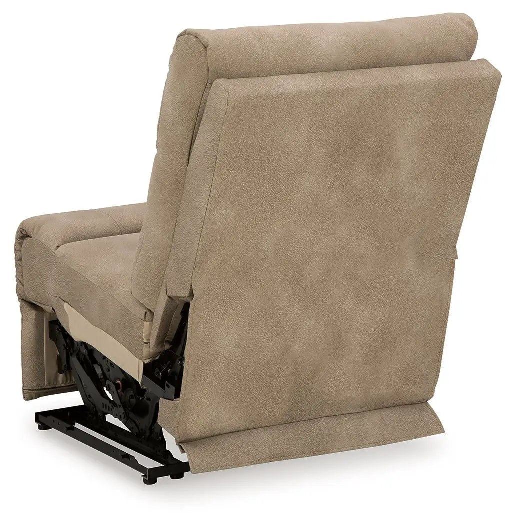 Next-Gen Durapella reclining sectional by Unique Piece Furniture in tan upholstery on Tampa Home & Garden Store