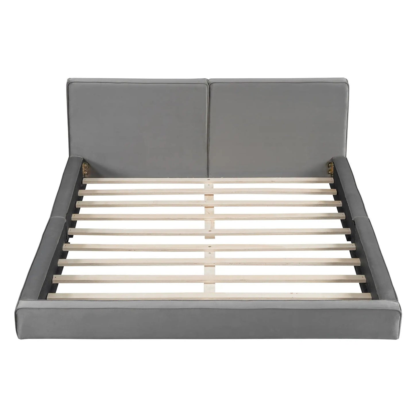 Upholstered Platform Bed With Solid Frame