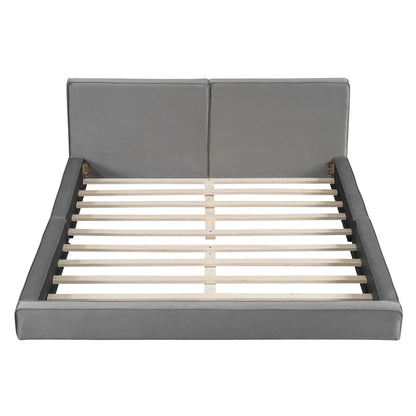 Upholstered Platform Bed With Solid Frame