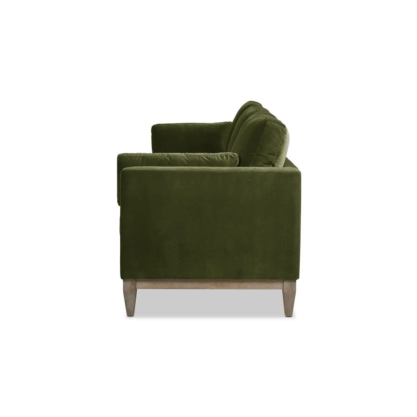 Knox Modern Farmhouse Sofa, green velvet, stationary sofa by Unique Piece Furniture on Tampa Home & Garden Store