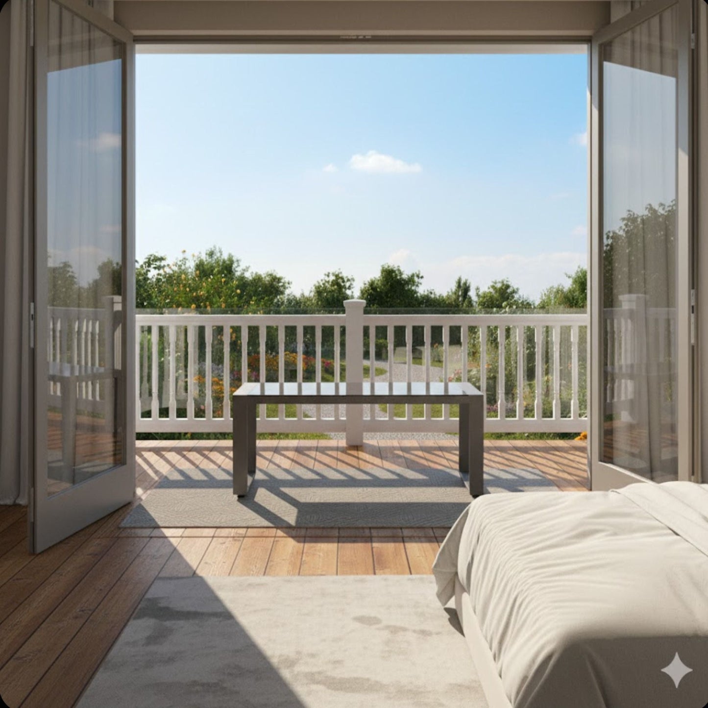 Durable Outdoor Coffee Table and Aluminum Frame