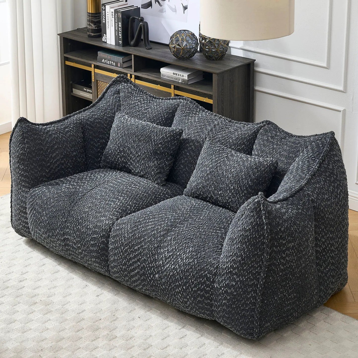 Comfortable Dual Beanbag Chair and Foam Core