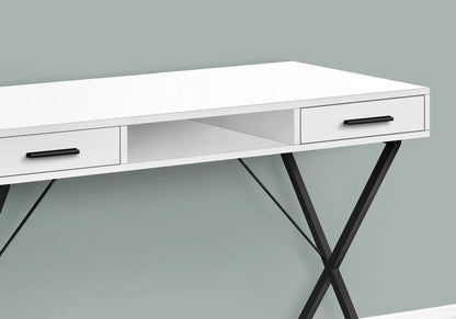 Contemporary Laptop Desk with Storage Drawers