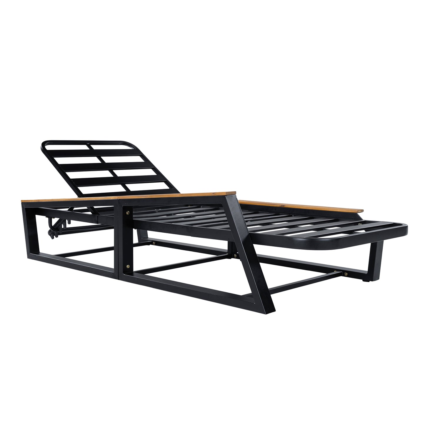 3 Piece Adjustable Outdoor Chaise And Side Table