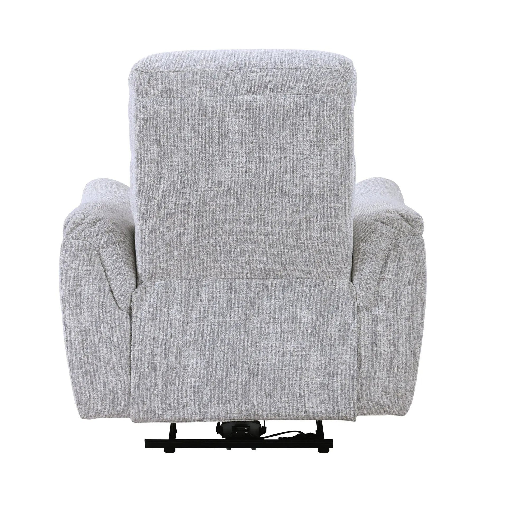 Eastre Power Motion Recliner Gray with USB port, fabric upholstery on Tampa Home & Garden Store