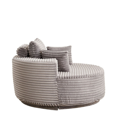 Modern Single Sofa and Swivel Sleeper Chair