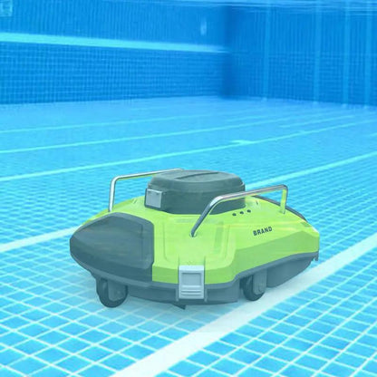 Ofuzzi Cyber 1000 H1 cordless robotic pool cleaner lime green and silver with self-parking on Tampa Home & Garden Store