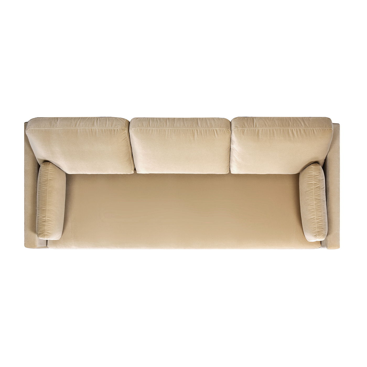Knox Modern Farmhouse Sofa beige fabric upholstery 3-seat stationary sofa by HouseOfZazla on Tampa Home & Garden Store