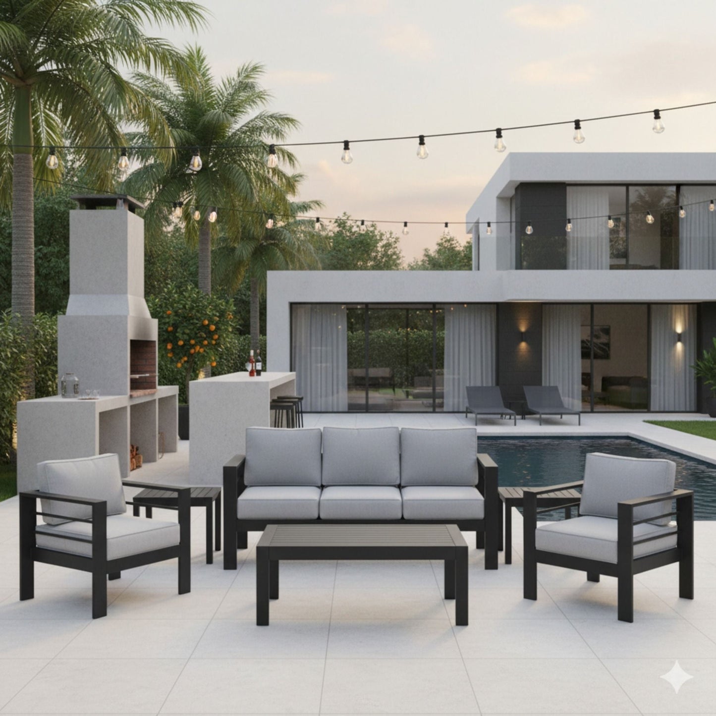 Heavy Duty Patio Set And The Thick Soft Cushions