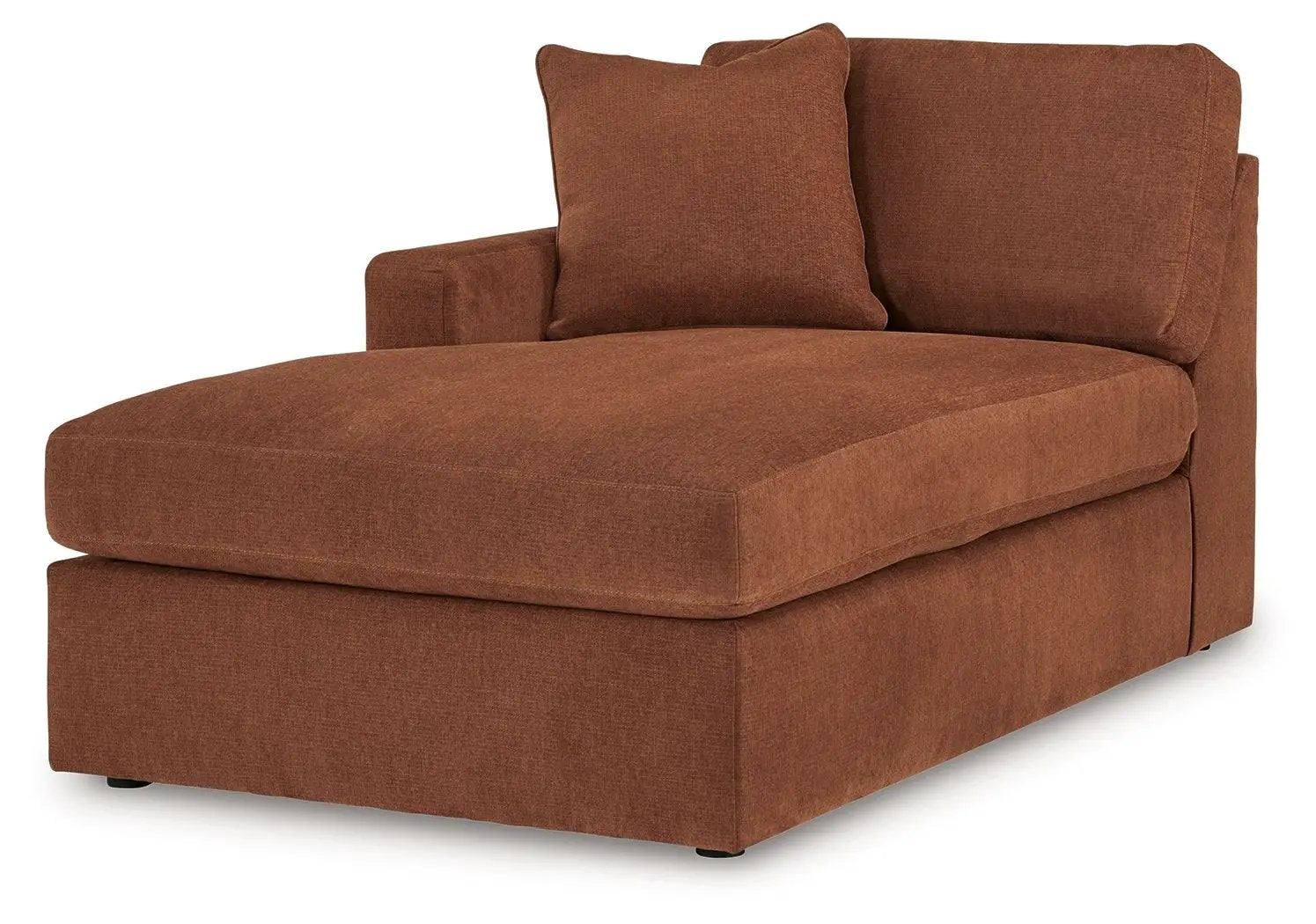 Modmax spice sectional chaise rust upholstery, 2 cushions by Unique Piece Furniture on Tampa Home & Garden Store