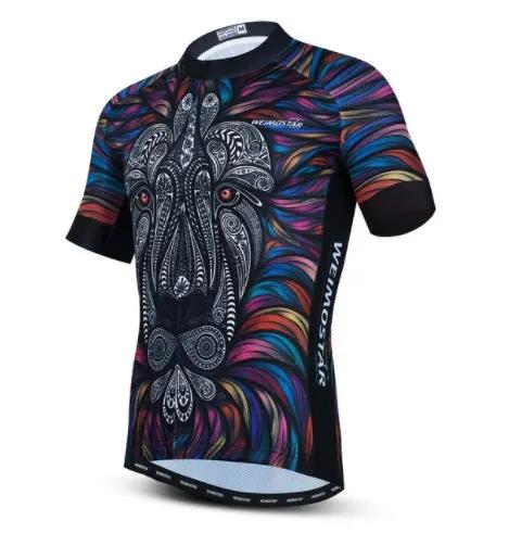 Cycling Jersey Men Lion 3D Breathable Top