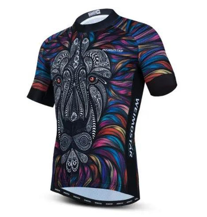 Cycling Jersey Men Lion 3D Breathable Top