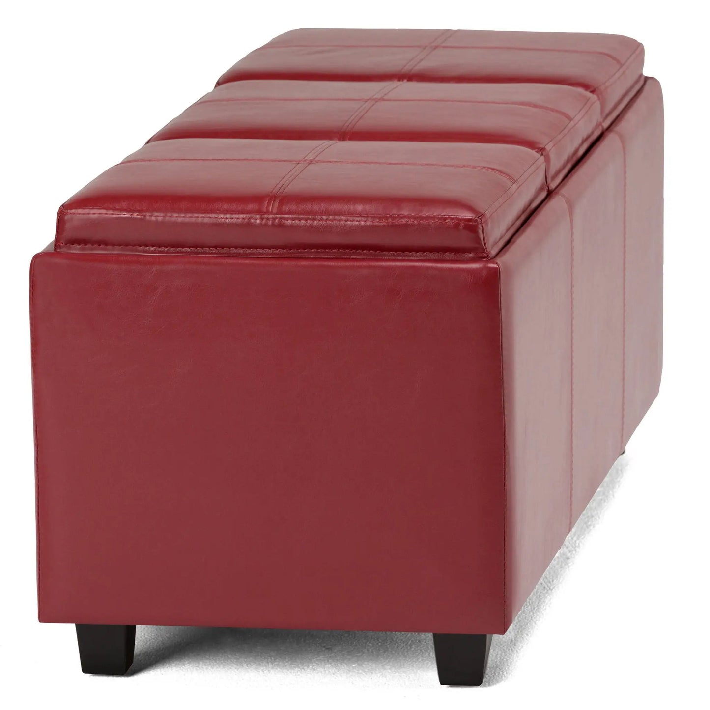 Avalon Upholstered Storage Ottoman With Trays
