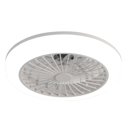 Bladeless ceiling fan with light in white circular ring design on Tampa Home & Garden Store