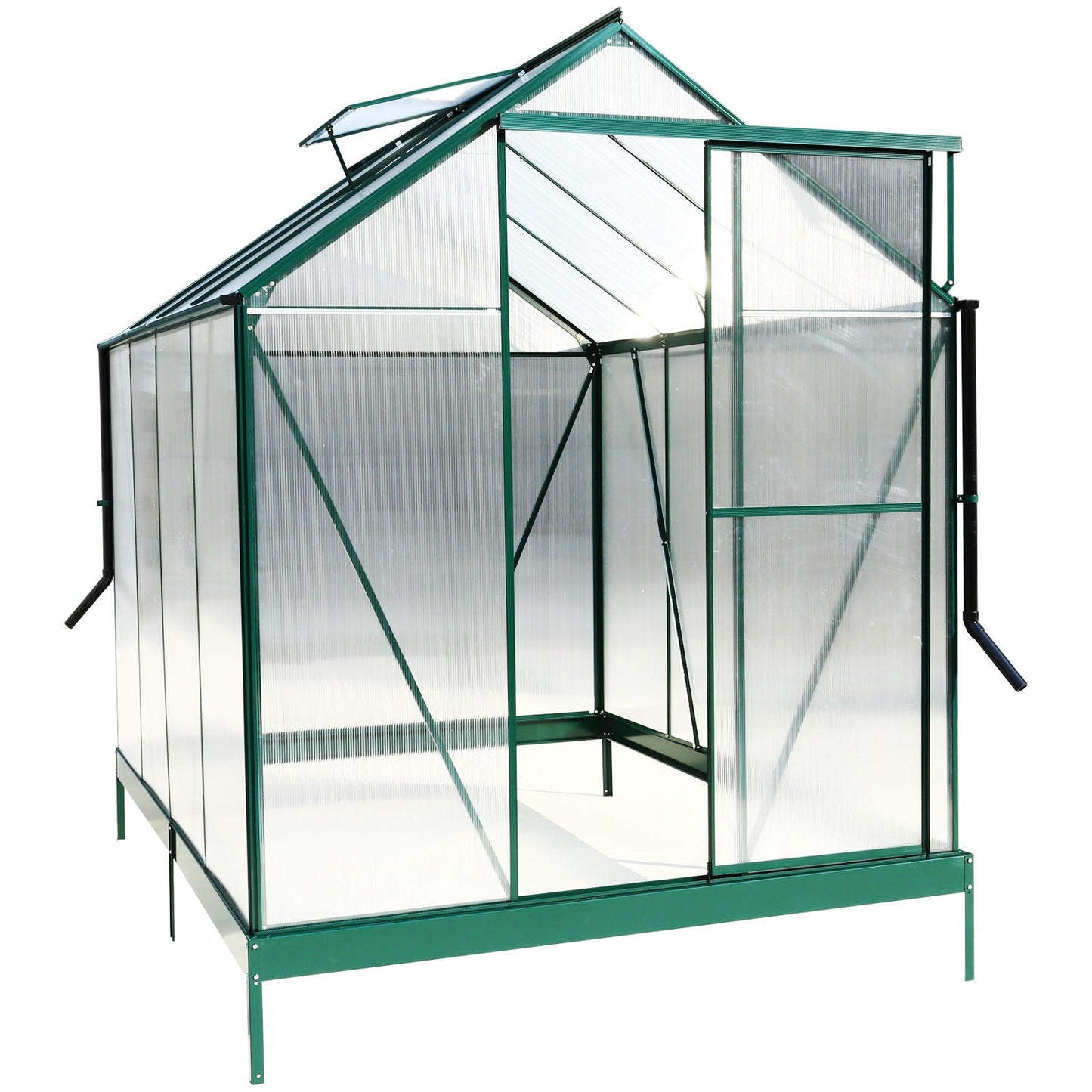 Heavy Duty Polycarbonate Greenhouse Kit and Door
