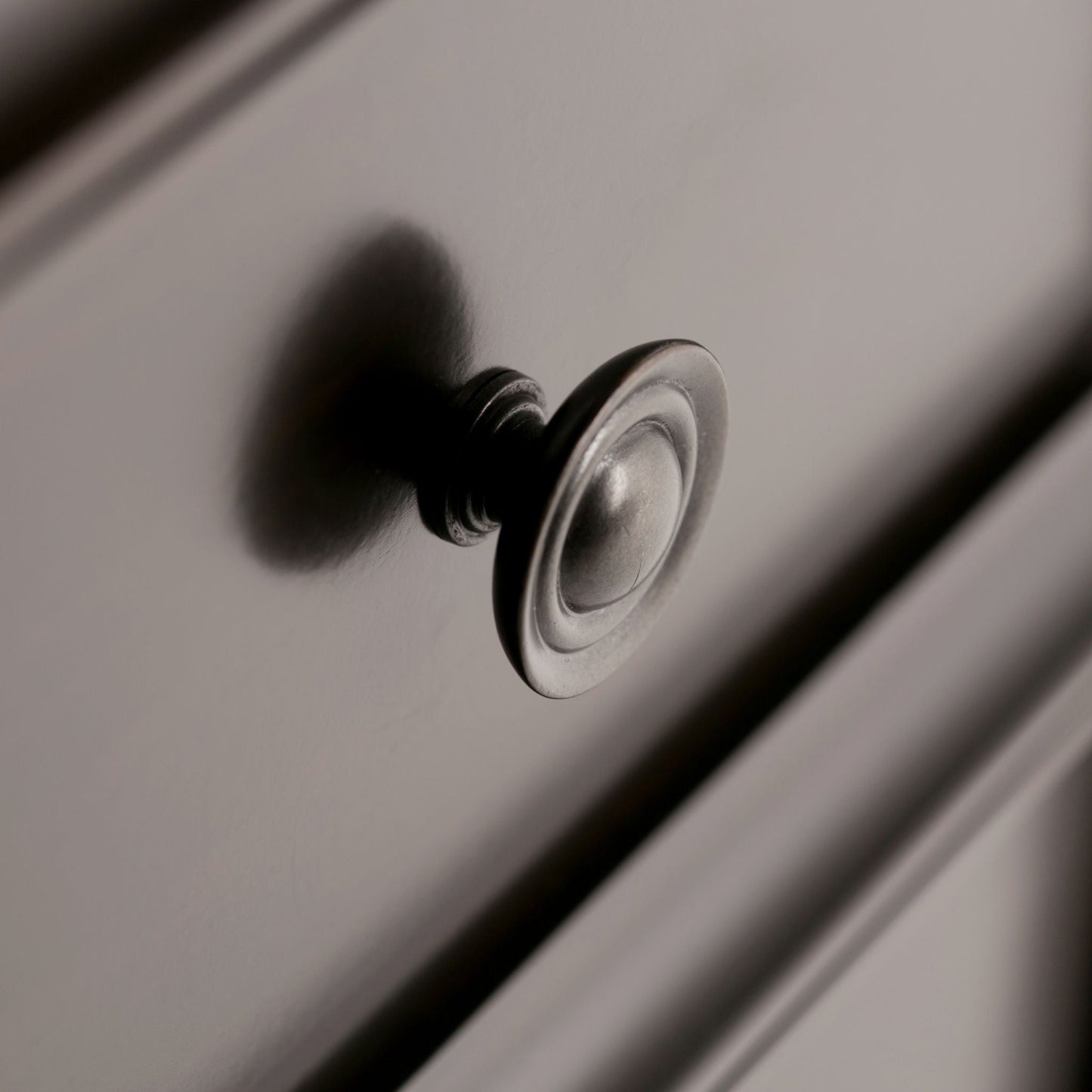 Amherst Handcrafted Medium Storage Cabinet accent cabinet with brushed nickel knob hardware on Tampa Home & Garden Store