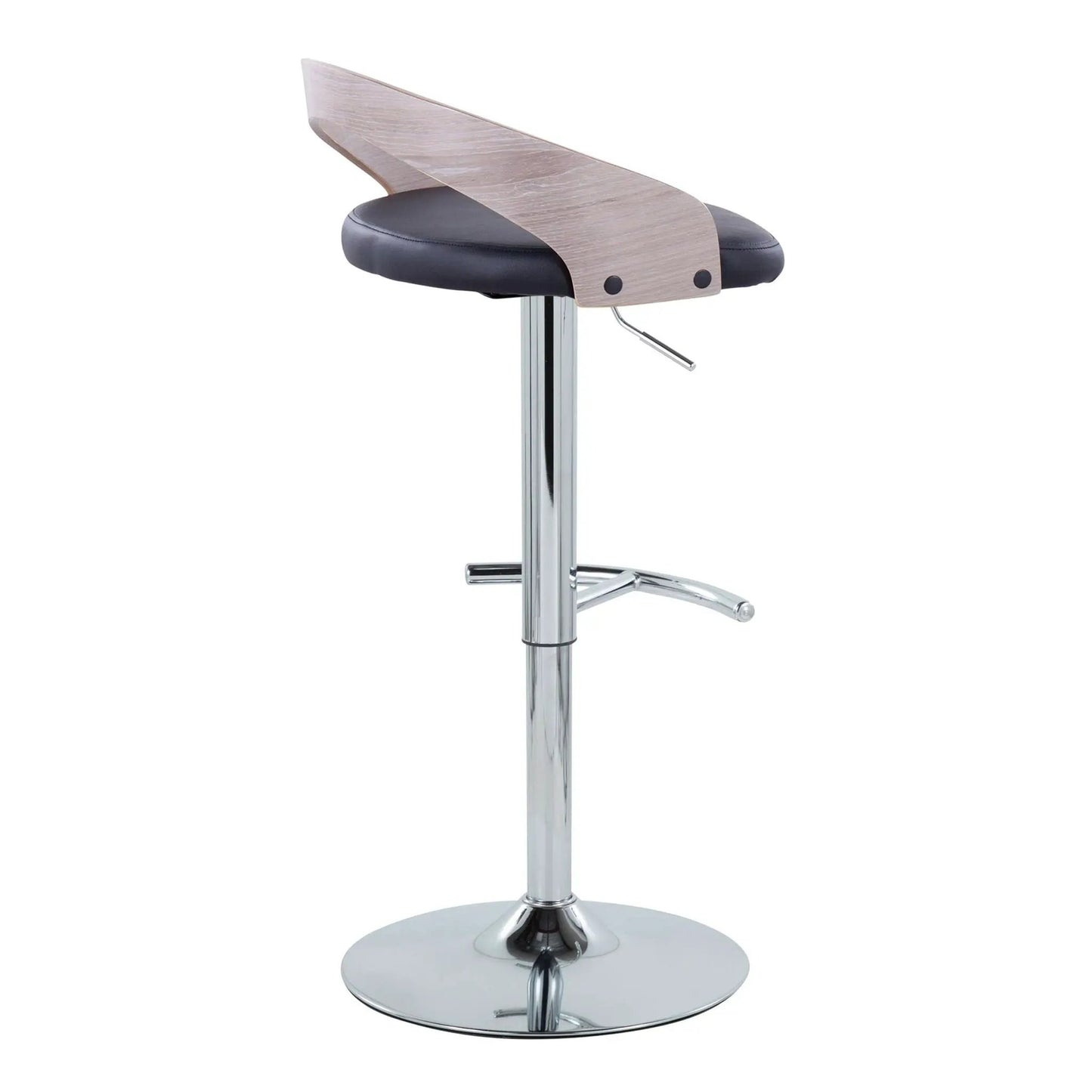Grotto Adjustable Barstool with Swivel Footrest