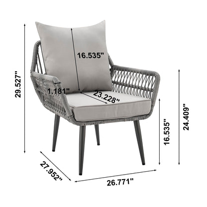 the Portofino Four Piece Outdoor Lounge Set