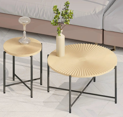 Radial Pattern Coffee and End Table Cover Set