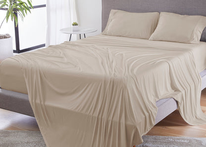 BedGear Dri-Tec beige split king/split cal king sheet set on Tampa Home & Garden Store