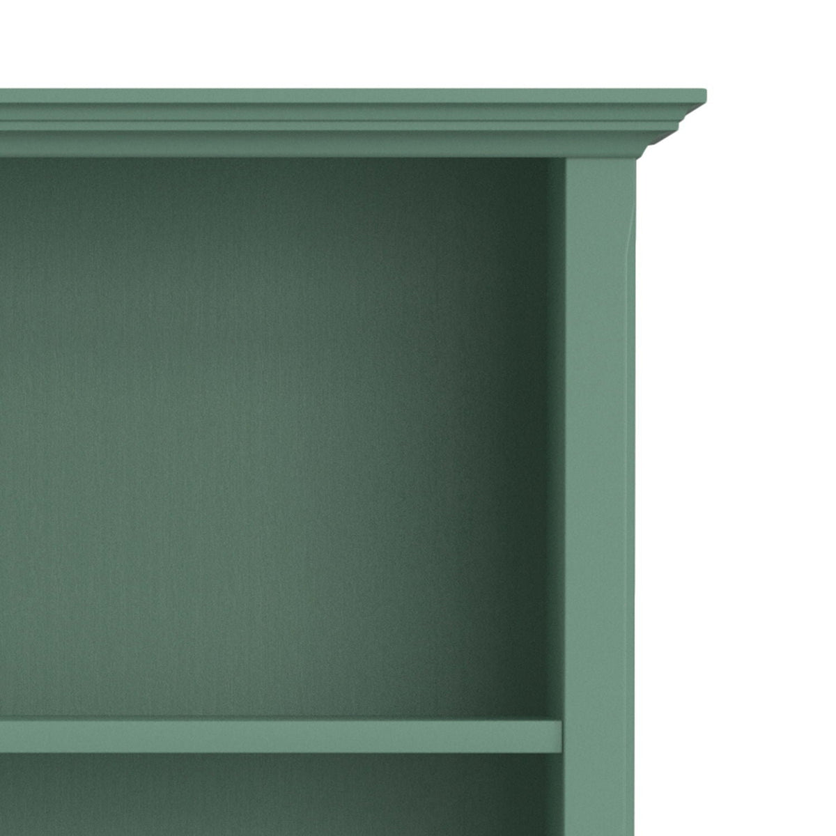 Amherst wooden bookcase with adjustable shelves, green finish by HouseOfZazla, standard bookcase on Tampa Home & Garden Store