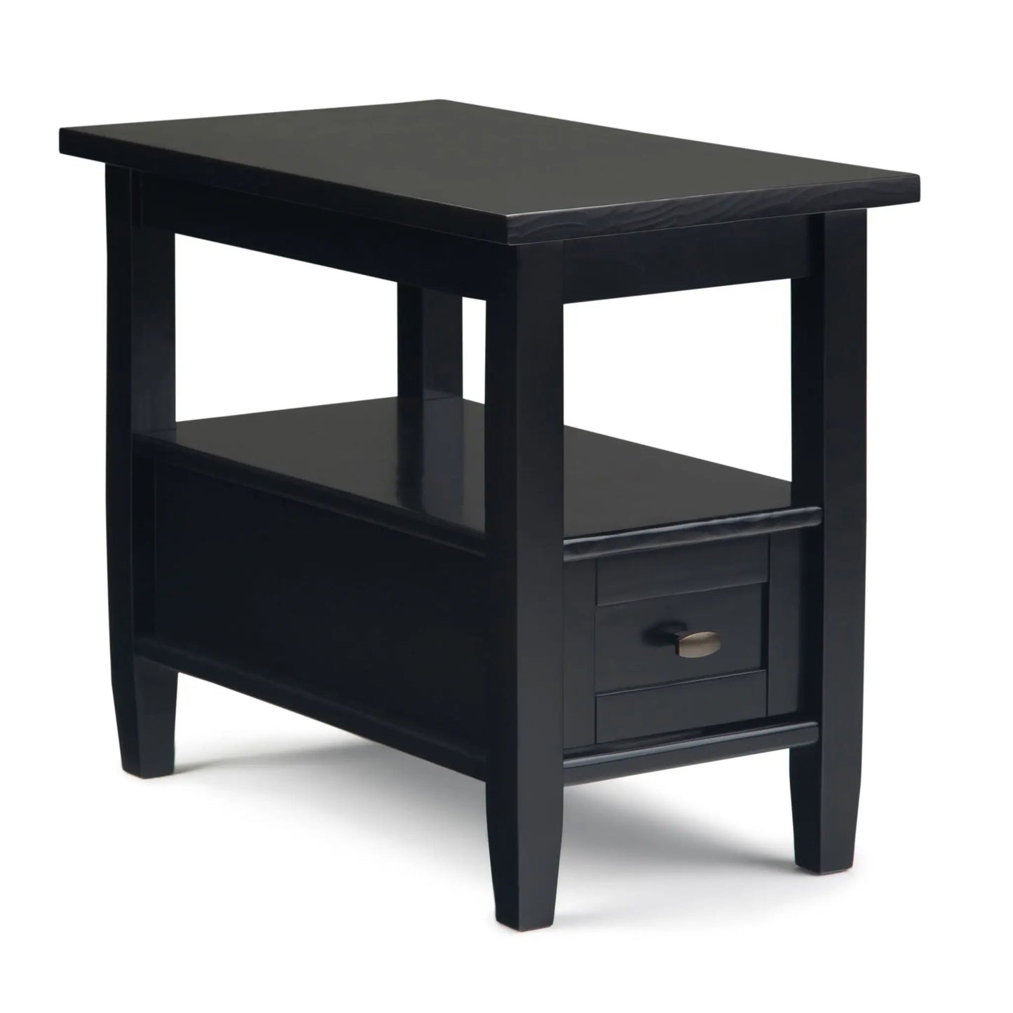Warm Shaker handcrafted coffee table in black wood with shelf and drawer Unique Piece Furniture on Tampa Home & Garden Store