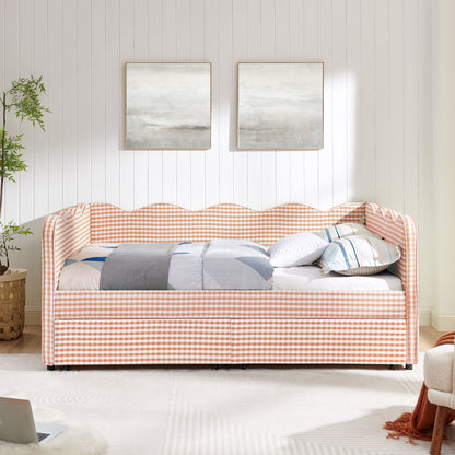 Gingham Daybed With Usb Port And The Wave Shape