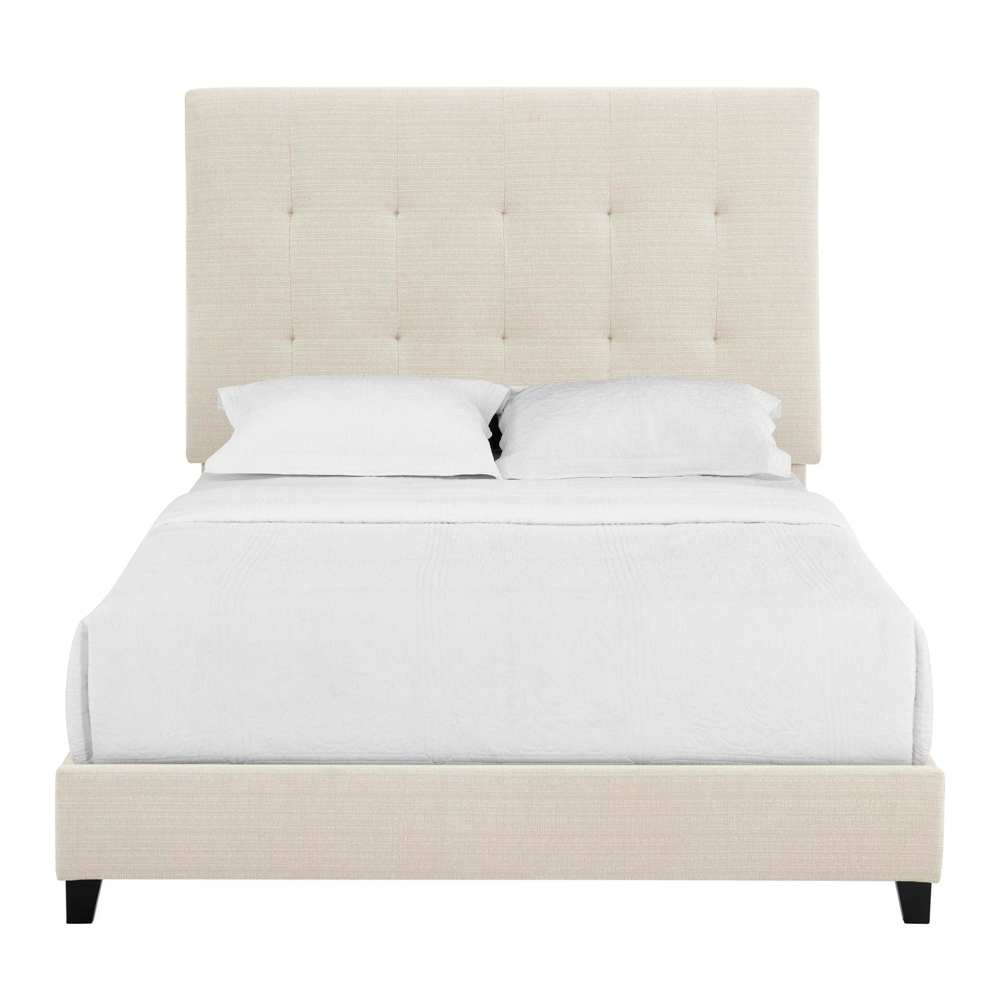 Tufted and Upholstered Platform Bed Frame