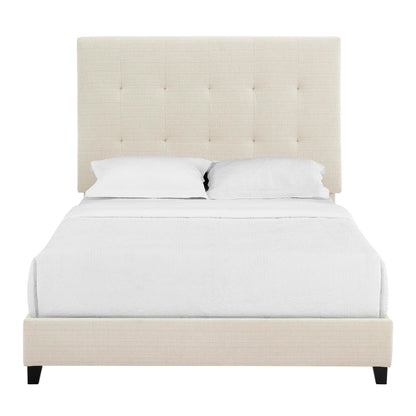 Tufted and Upholstered Platform Bed Frame