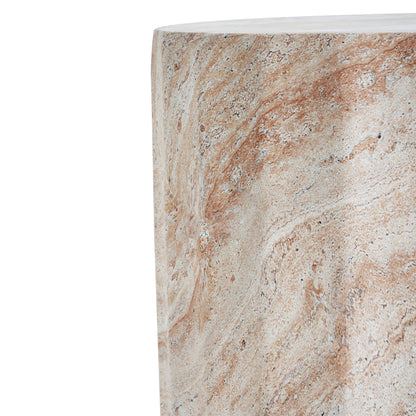 Indoor and Outdoor Concrete Side Table Beige