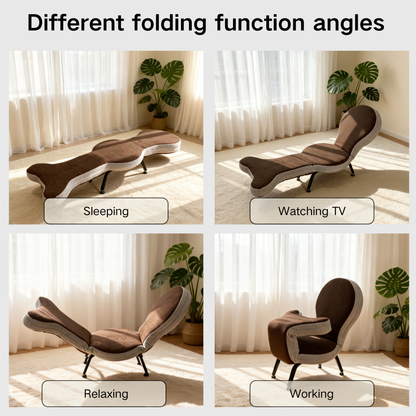 Cozy Foldable Lazy Sofa and Teddy Velvet Chair