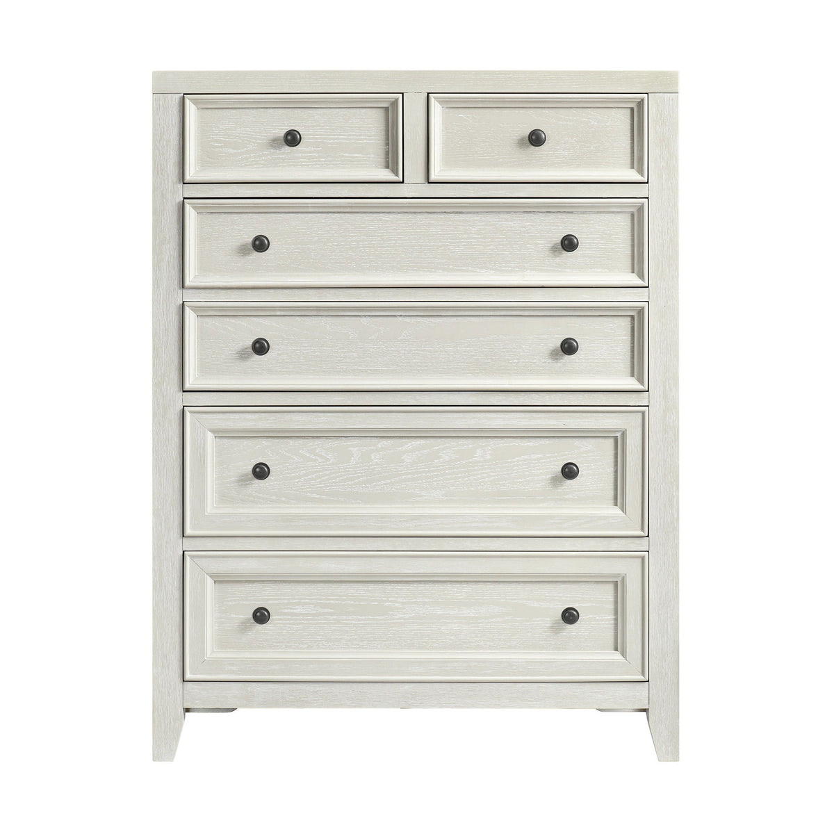 6 Drawer Chest with Smooth Slides in light whitewashed finish by HouseOfZazla - accent chest on Tampa Home & Garden Store