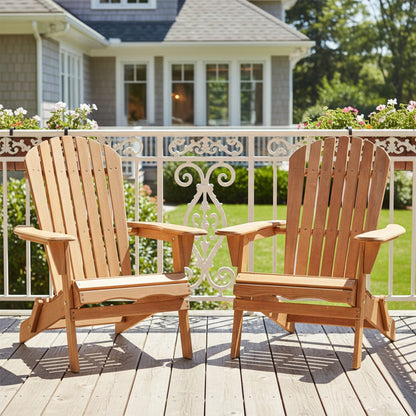Oversized Folding Adirondack Chair for Patio