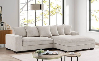 Luxe Oversized 2 Piece Sectional Sofa for Living