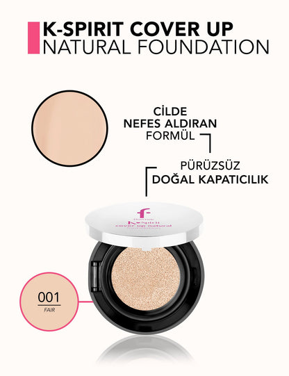 Flormar K-Spirit Cover Up Cushion Foundation 001 Fair compact by Beauty Care Bag on Tampa Home & Garden Store