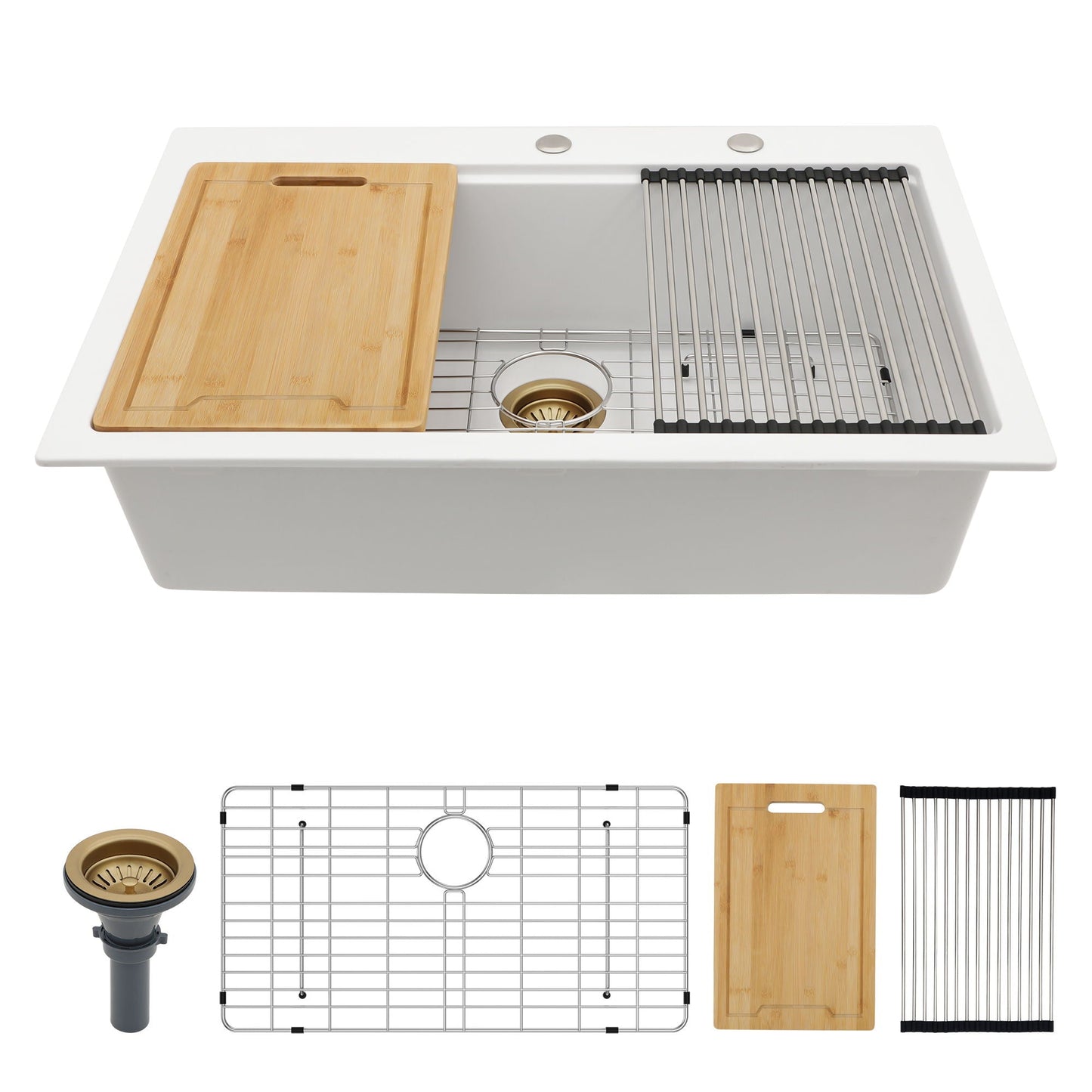 Quartz Composite Workstation Kitchen Sink
