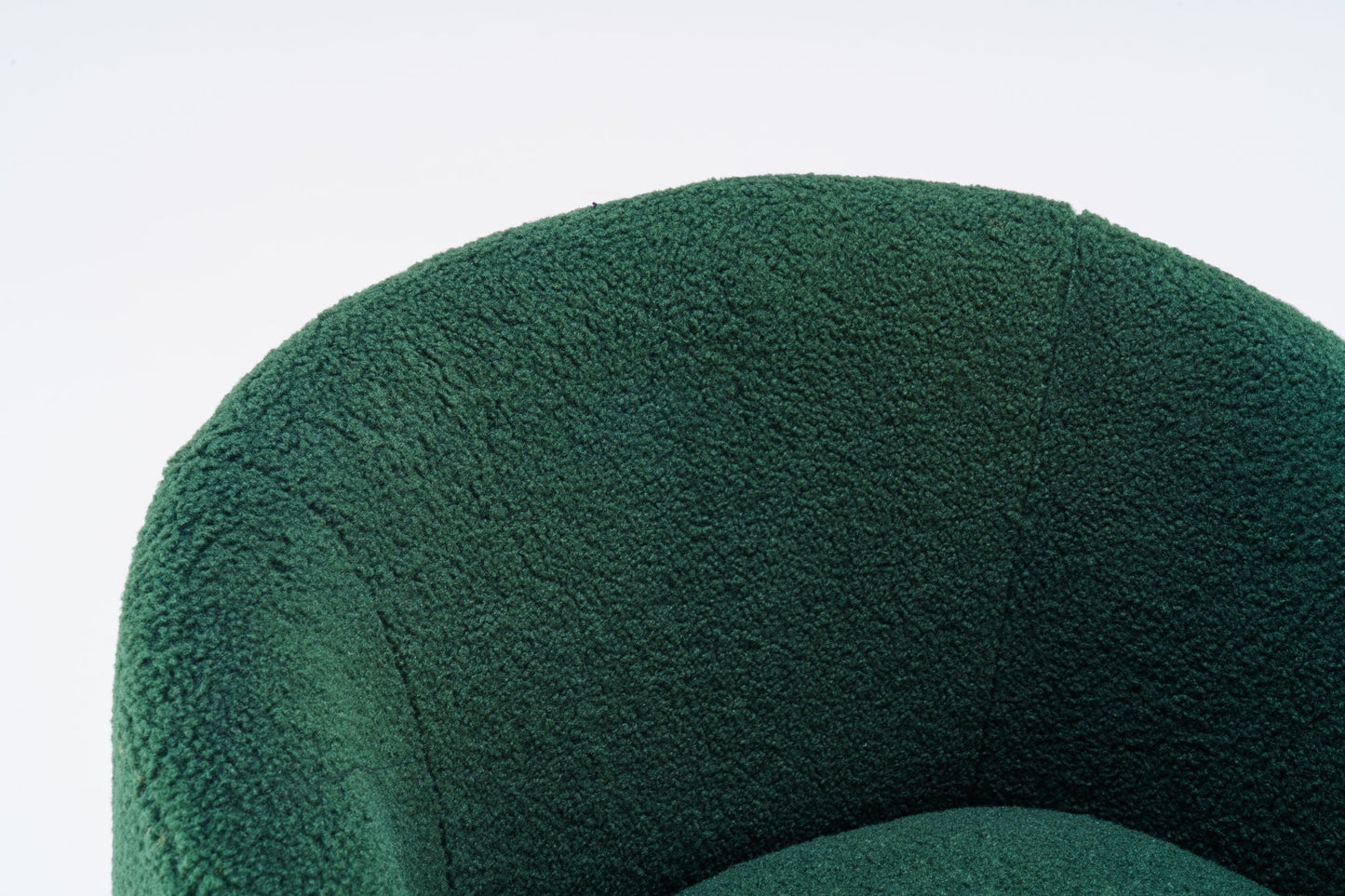 Teddy Fabric and Swivel Barrel Accent Chair