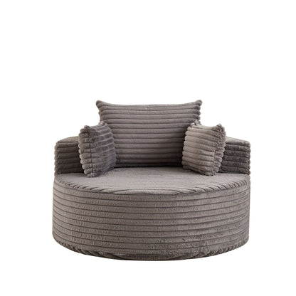 Modern single sofa with a backrest pillow