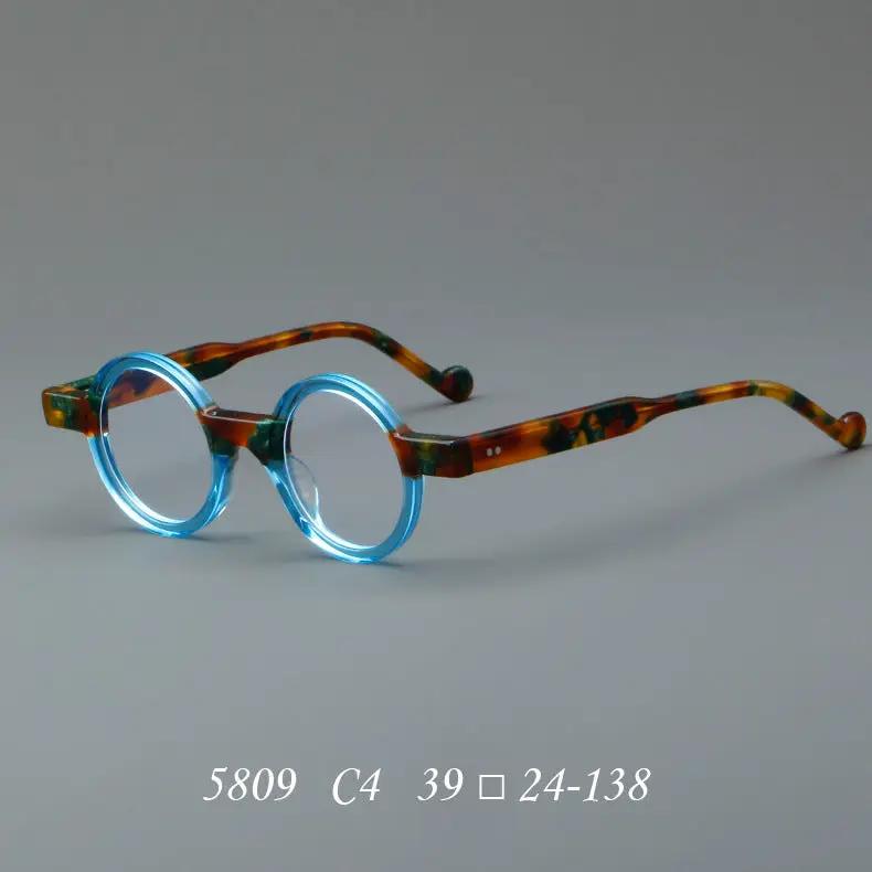 Retro Acetate Frames Glasses Frame blue round rims with tortoiseshell temples FLIPSTYLEZLLC on Tampa Home & Garden Store