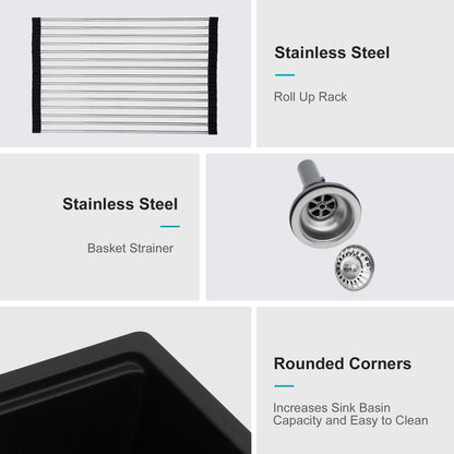 Undermount Quartz Composite Kitchen Sink