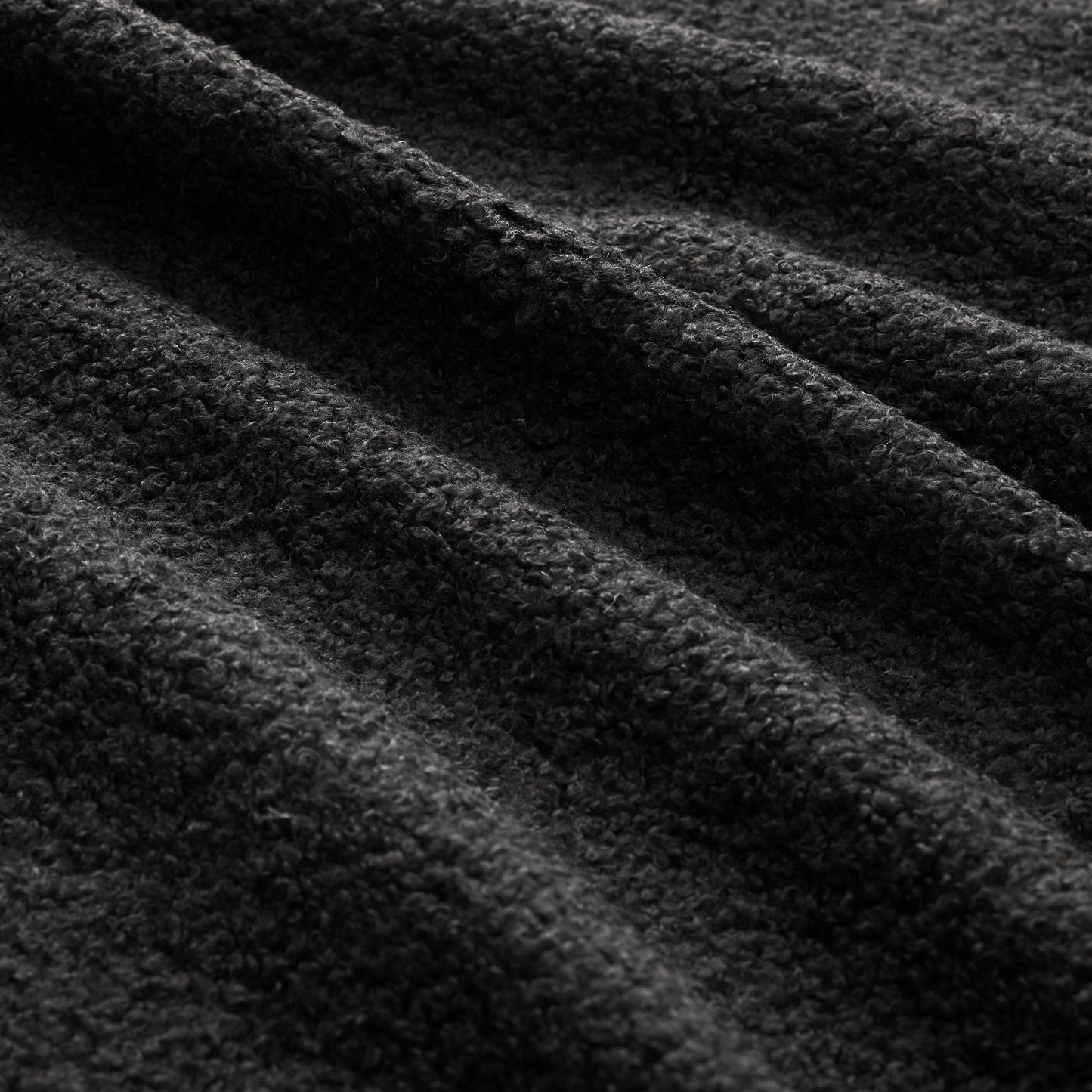 Best Black Teddy Fabric Armless Sofa and Pillow