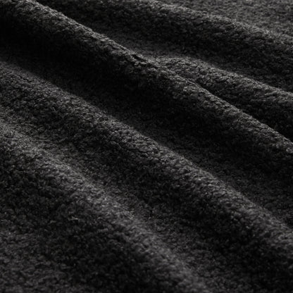 Best Black Teddy Fabric Armless Sofa and Pillow